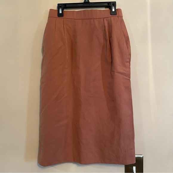 Vintage Burberry wool midi pencil skirt small - Picture 1 of 11
